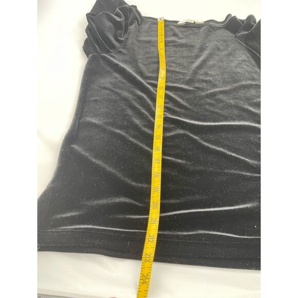 Outfit JPR size medium embroidered black velvet top - Picture 9 of 10